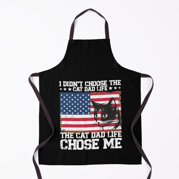 Item preview, Cat Dad Life Chose Me American Flag designed and sold by StranHabesre51.