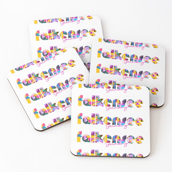 Item preview, Falkensee, Germany, Vibrant Abstract City Typography Art designed and sold by Wanderful-roads.