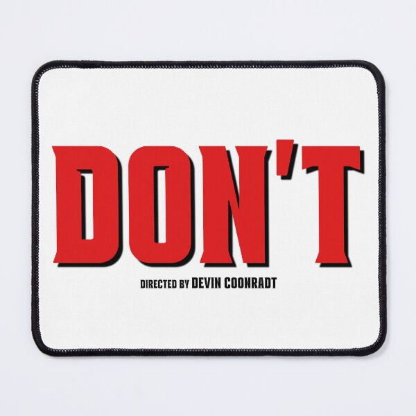 Item preview, DON'T Directed By (Black Font) designed and sold by DevinCoonsMerch.