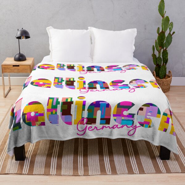 Item preview, Hattingen, Germany, Vibrant Abstract City Typography Art designed and sold by Wanderful-roads.
