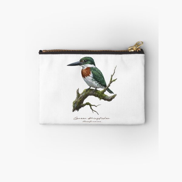 Item preview, Green Kingfisher on Mossy Branch designed and sold by Takeda-art.