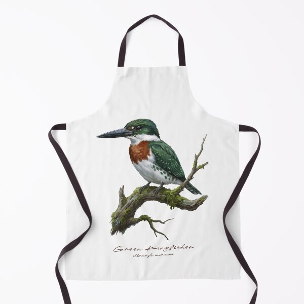 Item preview, Green Kingfisher on Mossy Branch designed and sold by Takeda-art.