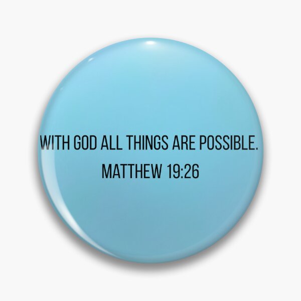 Item preview, Matthew 19:26 designed and sold by Faithful-Canvas.
