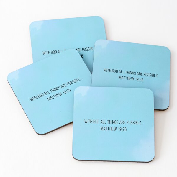 Item preview, Matthew 19:26 designed and sold by Faithful-Canvas.