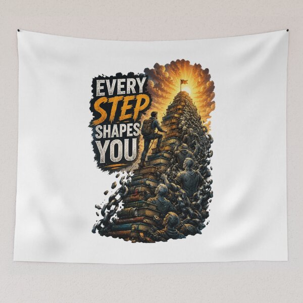 Item preview, Every Step Shapes You | Book Climber Motivational Design designed and sold by NatureHarmony16.