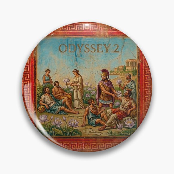 Item preview, Odyssey 2 Lotus Eaters Ancient Greek Fresco Art designed and sold by codex antique.