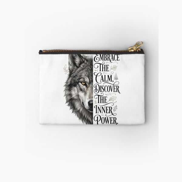 Item preview, Embrace The Calm Wolf Inner Power Motivation designed and sold by Sovereign Supply Co..