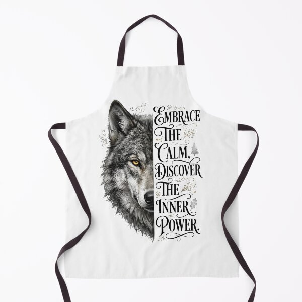 Item preview, Embrace The Calm Wolf Inner Power Motivation designed and sold by Sovereign Supply Co..