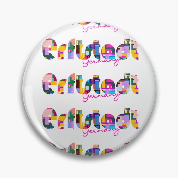 Item preview, Erftstadt, Germany, Vibrant Abstract City Typography Art designed and sold by Wanderful-roads.