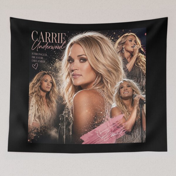 Item preview, CARRIE STRONGER BRAVER DREAMER designed and sold by leachmelissa.