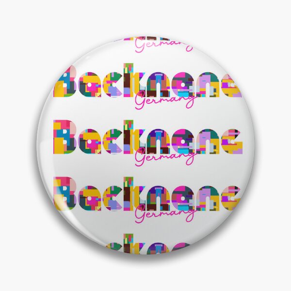 Item preview, Backnang, Germany, Vibrant Abstract City Typography Art designed and sold by Wanderful-roads.