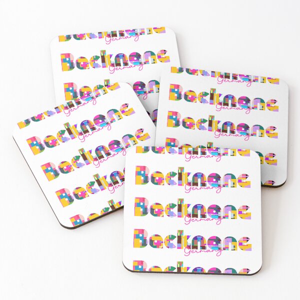 Item preview, Backnang, Germany, Vibrant Abstract City Typography Art designed and sold by Wanderful-roads.