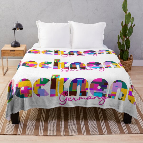 Item preview, Backnang, Germany, Vibrant Abstract City Typography Art designed and sold by Wanderful-roads.