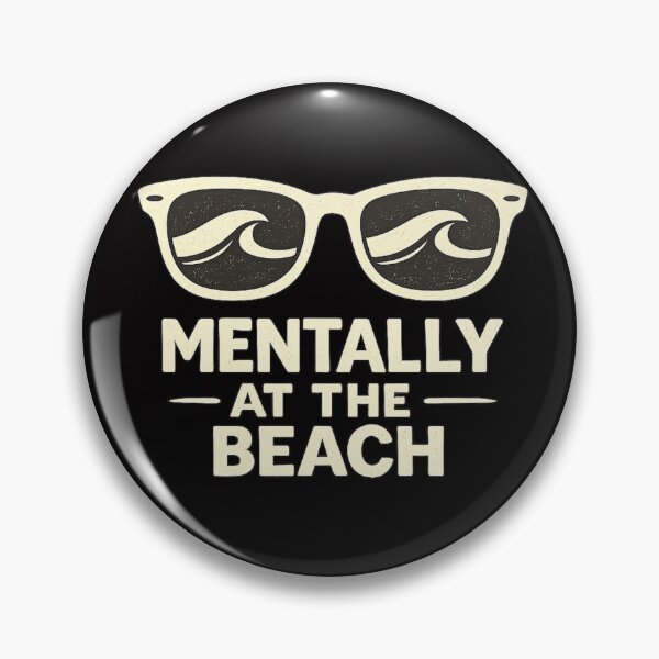Item preview, Mentally At The Beach – Retro Summer Vacation Sunglasses Design designed and sold by Tadeusz1.
