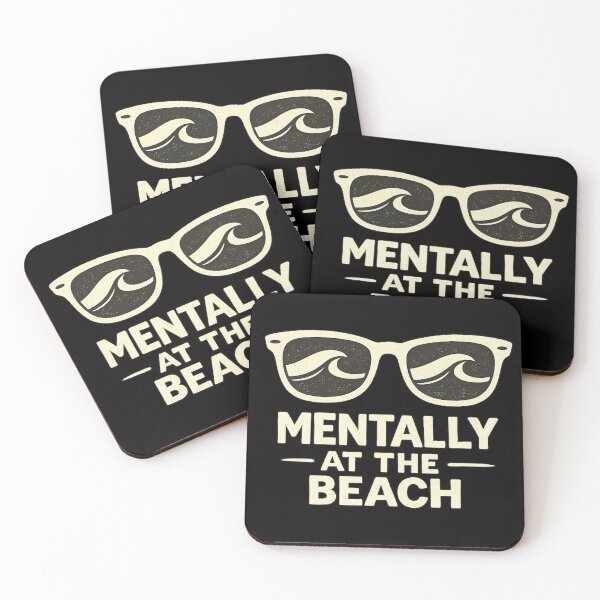 Item preview, Mentally At The Beach – Retro Summer Vacation Sunglasses Design designed and sold by Tadeusz1.