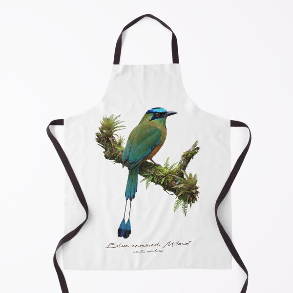 Item preview, Blue-crowned Motmot on Mossy Branch designed and sold by Takeda-art.