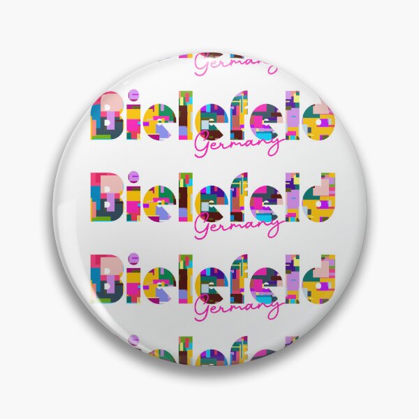 Item preview, Bielefeld, Germany, Vibrant Abstract City Typography Art designed and sold by Wanderful-roads.