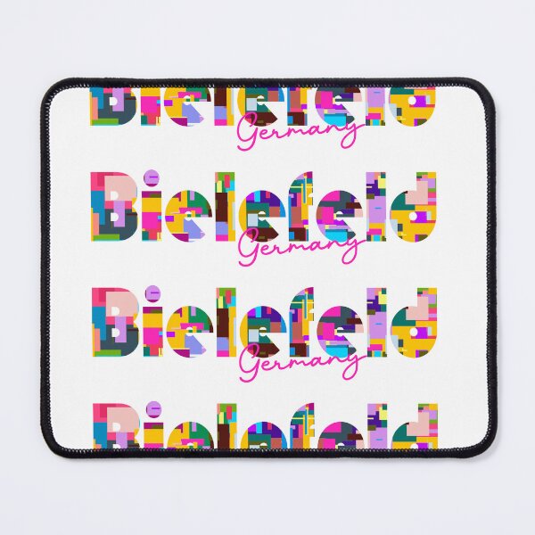 Item preview, Bielefeld, Germany, Vibrant Abstract City Typography Art designed and sold by Wanderful-roads.