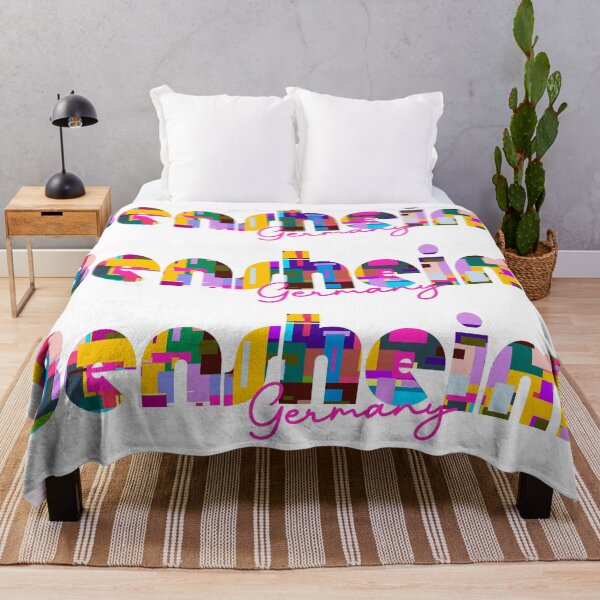 Item preview, Bensheim, Germany, Vibrant Abstract City Typography Art designed and sold by Wanderful-roads.