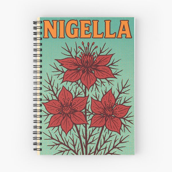 Item preview, Retro Pop Art Poster Illustration of Nigella Flowers | Bold Botanical Floral Print with Intricate Seed Pod Detail & Delicate Wild Garden Aesthetic | Vintage Nature Wall Art Decor designed and sold by PaintedPixels01.