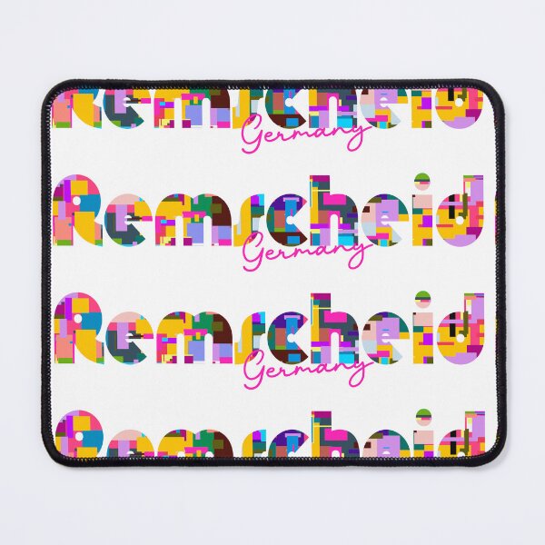 Item preview, Remscheid, Germany, Vibrant Abstract City Typography Art designed and sold by Wanderful-roads.