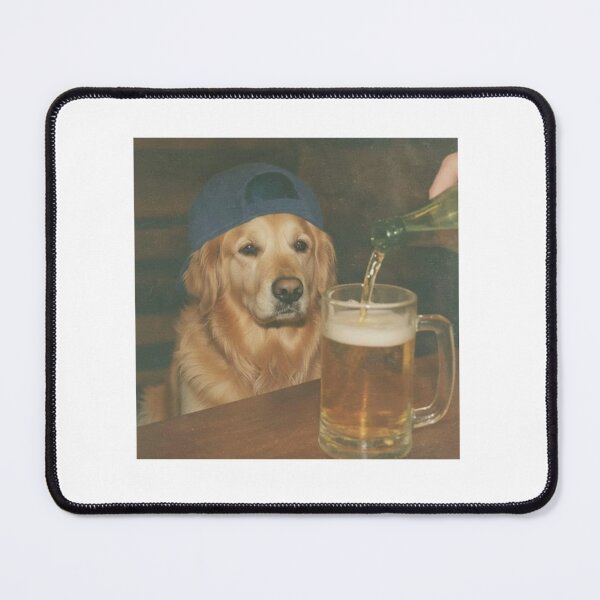 Item preview, Funny Golden Retriever Drinking Beer, Dog Meme designed and sold by kennedy-brook.