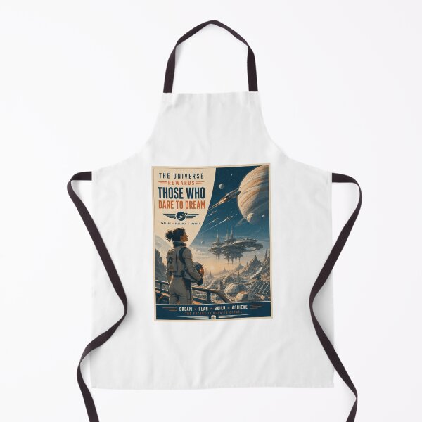 Item preview, The Universe Rewards Those Who Dare To Dream – Retro Futurism Space designed and sold by Fleetwood1994.