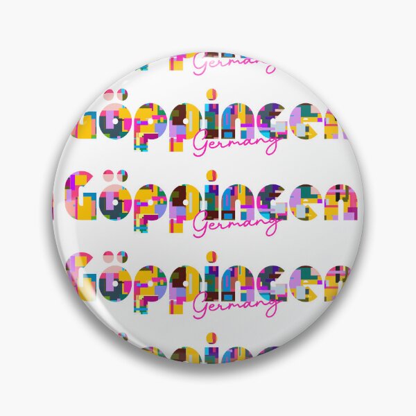 Item preview, Göppingen, Germany, Vibrant Abstract City Typography Art designed and sold by Wanderful-roads.