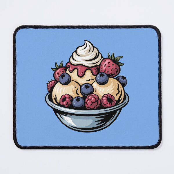 Item preview, Colorful Fruit Sundae Summer Dessert Illustration designed and sold by WikaKowalczyk.