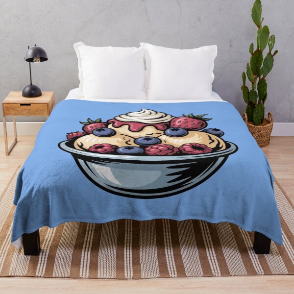 Item preview, Colorful Fruit Sundae Summer Dessert Illustration designed and sold by WikaKowalczyk.