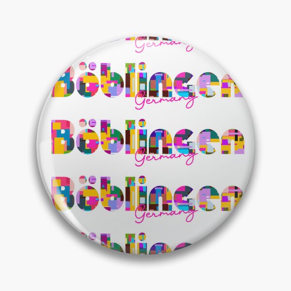 Item preview, Böblingen, Germany, Vibrant Abstract City Typography Art designed and sold by Wanderful-roads.