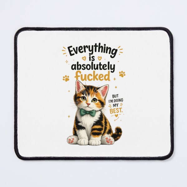 Item preview, Cursed Cat Doing My Best designed and sold by Abigailouttrim.