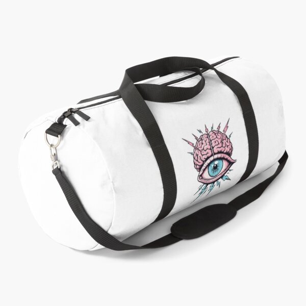 Item preview, Surreal Brain With Central Eye • Lightning Mind Power Illustration • Pink Blue Art Design designed and sold by Bright Nest Studio.