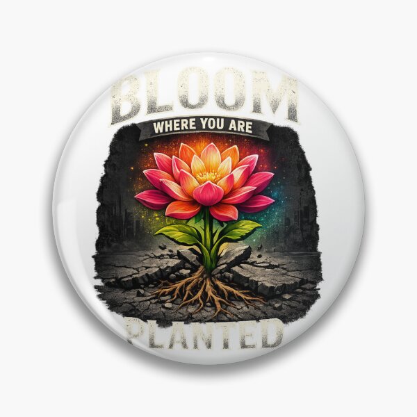 Item preview, Bloom Where You Are Planted | Lotus Flower Resilience designed and sold by NatureHarmony16.