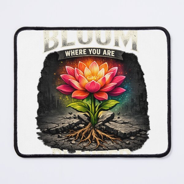 Item preview, Bloom Where You Are Planted | Lotus Flower Resilience designed and sold by NatureHarmony16.