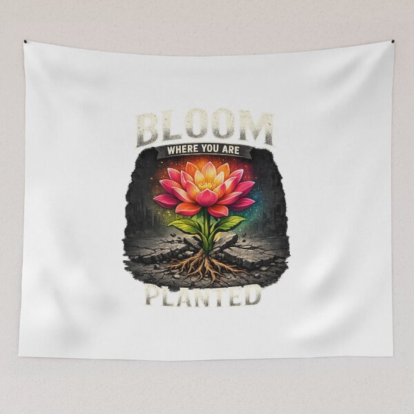 Item preview, Bloom Where You Are Planted | Lotus Flower Resilience designed and sold by NatureHarmony16.