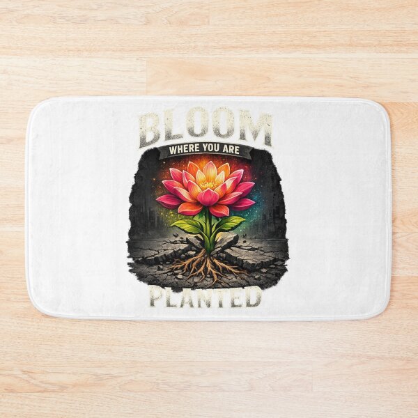Item preview, Bloom Where You Are Planted | Lotus Flower Resilience designed and sold by NatureHarmony16.