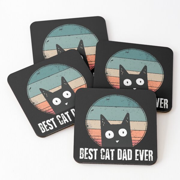 Item preview, Best Cat Dad Ever Retro Sunset Pet Owner Tee designed and sold by StranHabesre51.