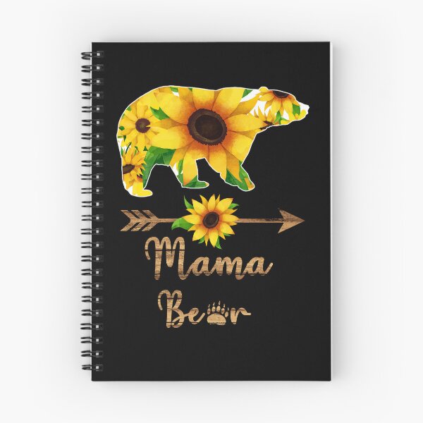 Item preview, Mama Bear Sunflower Floral Mom Quote Art designed and sold by teeperfect.