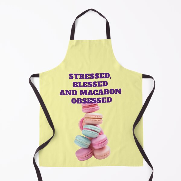 Item preview, Stressed blessed macaron obsessed quote with colorful macarons designed and sold by Mauswohn.