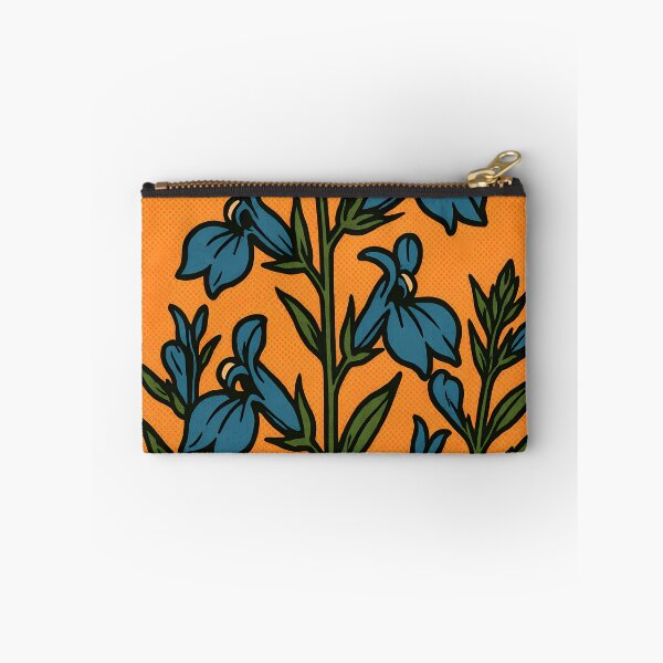 Item preview, Retro Pop Art Poster Illustration of Lobelia Flowers | Bold Botanical Floral Print with Cascading Blue Blooms & Cottage Garden Hanging Basket Aesthetic | Vintage Nature Wall Art Decor designed and sold by PaintedPixels01.