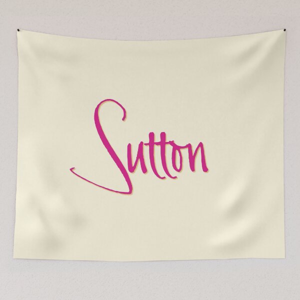Item preview, SUTTON personalized type design designed and sold by CharlottePlaceArt.