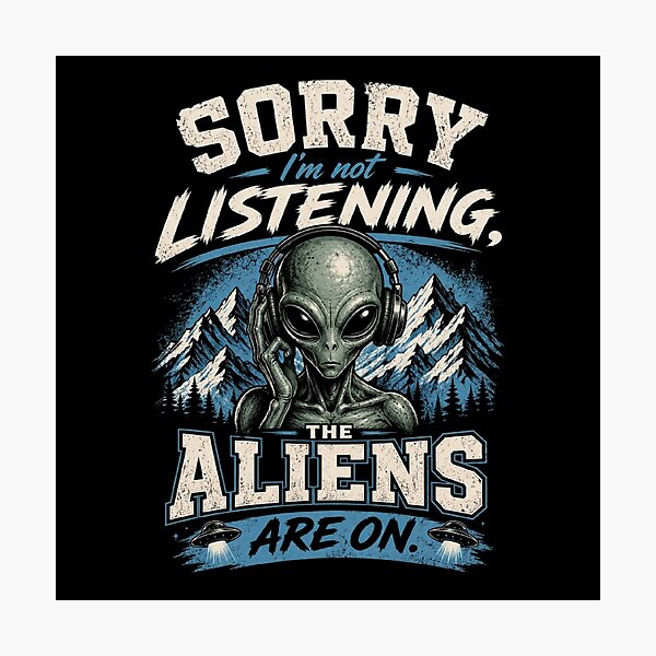 Item preview, RESIDENT ALIEN designed and sold by ALL ART .