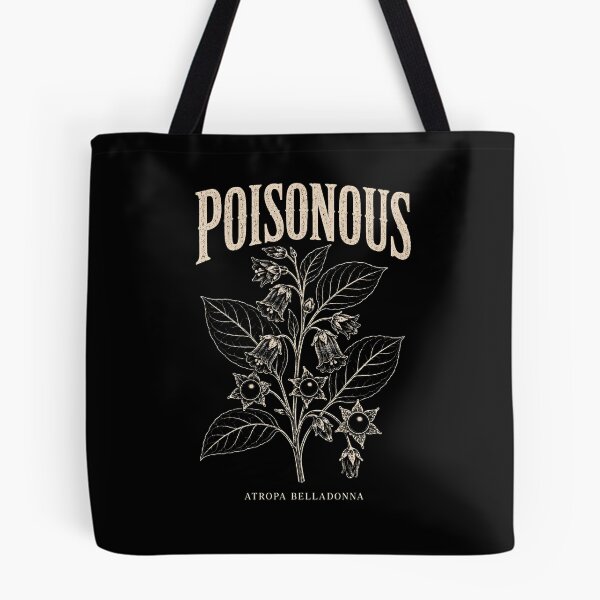 Item preview, Poisonous Belladonna Shirt Dark Academia Vintage Warning Botanical Deadly Nightshade designed and sold by nbg2012.