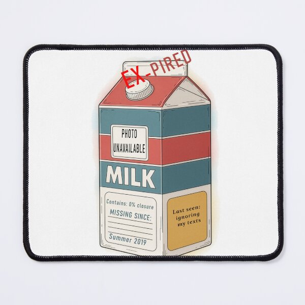 Item preview, Ex-pired funny breakup milk carton missing ex sarcastic relationship humor retro design designed and sold by icemanphotos.