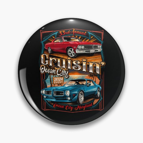 Item preview, 2024 Cruisin official classic car show pocket designed and sold by STVSpinsDesign.