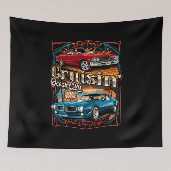 Item preview, 2024 Cruisin official classic car show pocket designed and sold by STVSpinsDesign.
