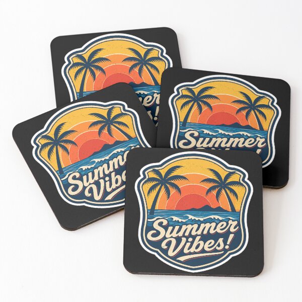 Item preview, Summer Vibes Retro Tropical Sunset designed and sold by Tomdio.