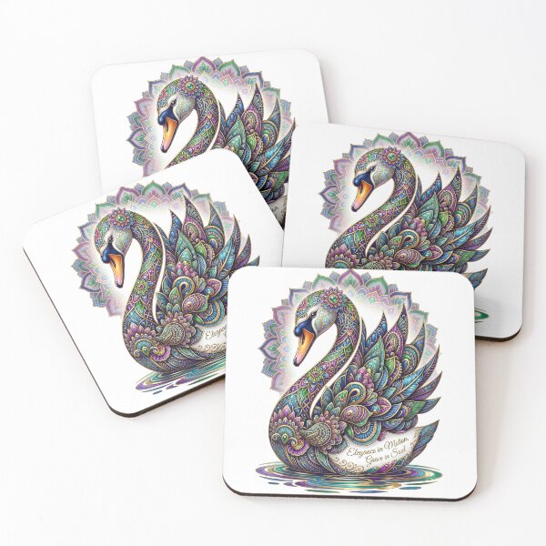 Item preview, Elegant Swan Mandala Grace In Soul designed and sold by Sovereign Supply Co..