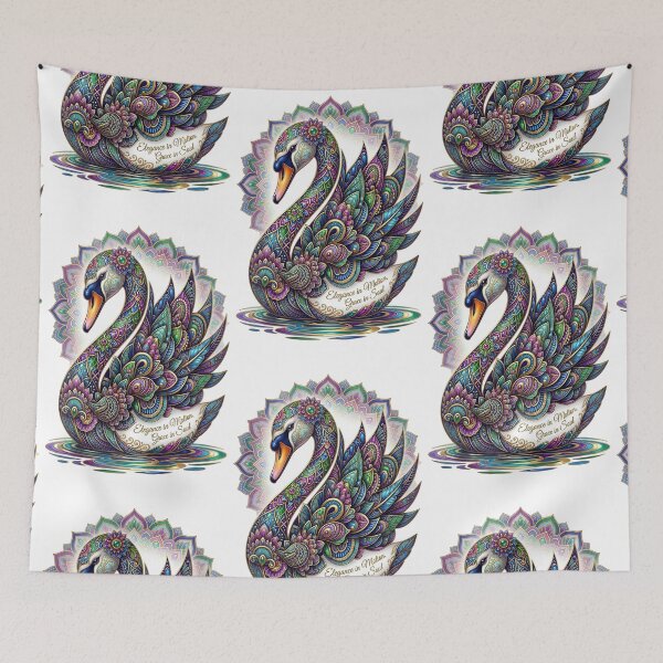 Item preview, Elegant Swan Mandala Grace In Soul designed and sold by Sovereign Supply Co..